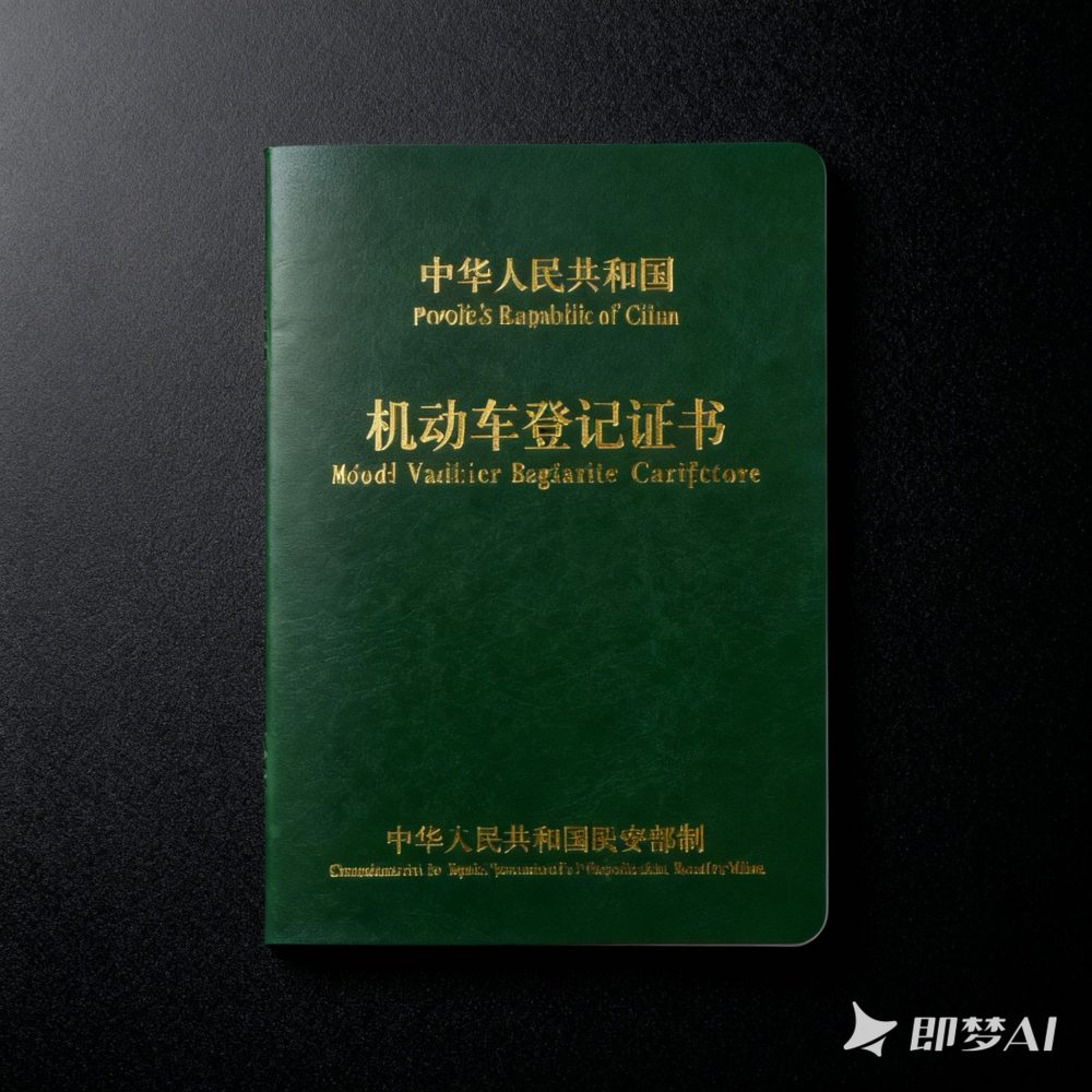 仿真定制做机动车登记证